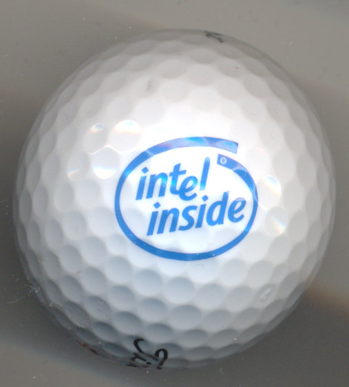 Intel golf ball "Intel Inside"
