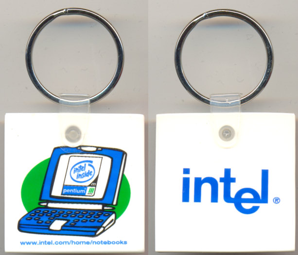 Keychain Intel Pentium III notebooks