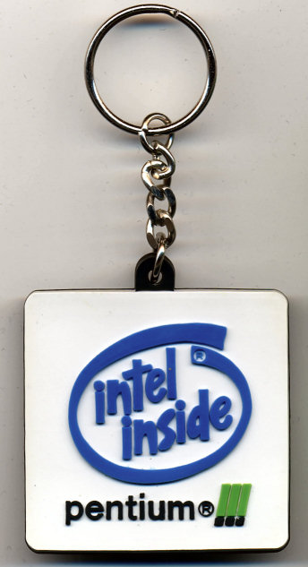 Keychain Intel Pentium III rubber