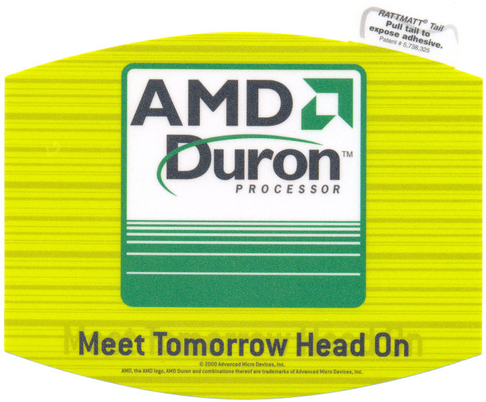 AMD mousepad "Duron Meet Tomorrow..."