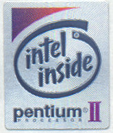 Intel case sticker 'P2'