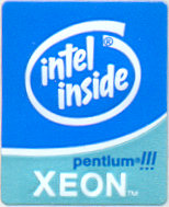 Intel case sticker 'PIII Xeon'