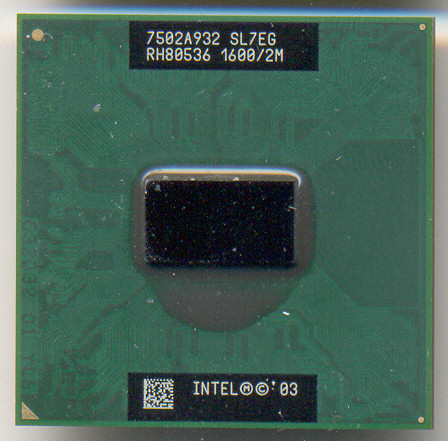 Intel Pentium M 725 RH80536 16002M SL7EG