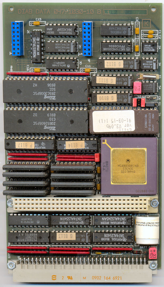 Complete board MC68030RC16B