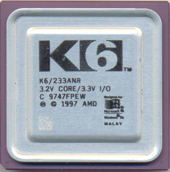 AMD K6/233ANR 'Big logo'