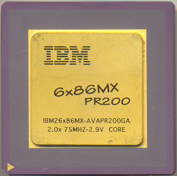 IBM 6x86MX PR200 AVAPR200GA 75 MHz bus