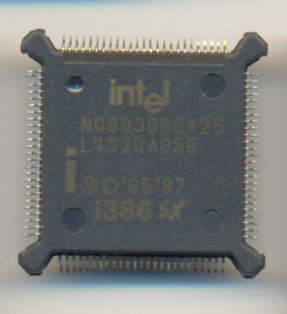 Intel NG80386SX25 BROWN
