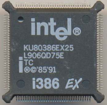 Intel KU80386EX25 'TC' 'White print'