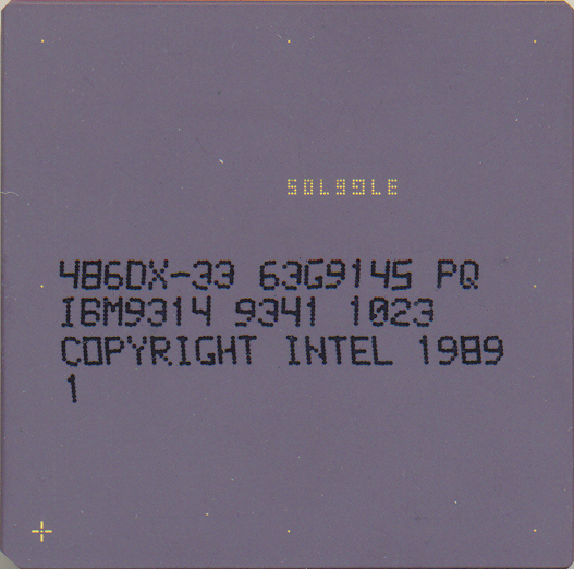 IBM 486DX-33 63G9145 'No Intel logo'