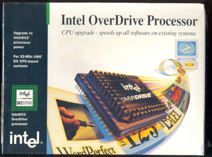 Intel 486 DX2ODPR66 in sealed box