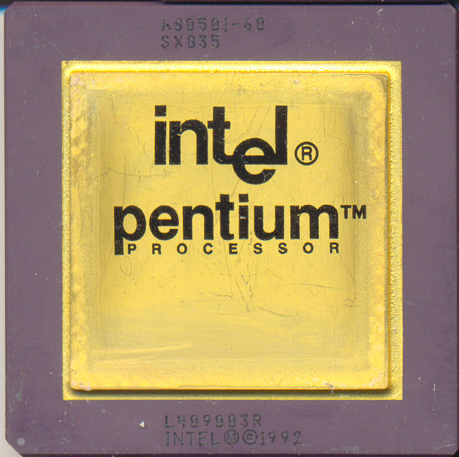Intel A80501-60 SX835 'Processor logo'