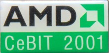 AMD pin 'Cebit 2001'