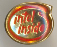 Intel Pin Intel inside red
