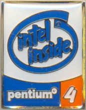 Intel pin 'Pentium 4' gold