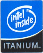 Intel case sticker 'Itanium'