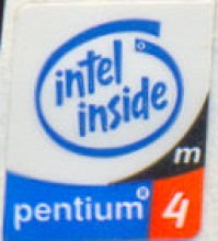 Intel case sticker  'P4 M'