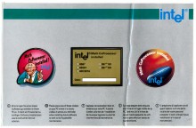 Intel sticker kit "Math Coprocessor installed"