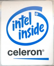 Intel sticker 'Celeron' 10x8 cm