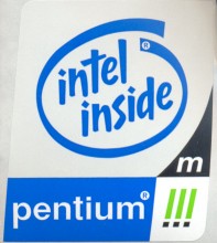 Intel sticker 'PIII M'