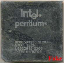 FAKE Intel BP80503233 SL28J