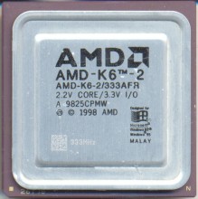 AMD K6-2 333/AFR black print