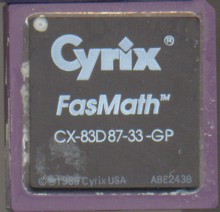 Cyrix CX-83D87-33-GP
