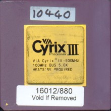 Via/Cyrix III 500 Mhz
