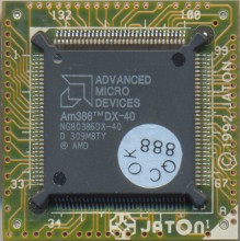 AMD NG80386DX-40 on PCB