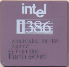 Intel A80386DX-20 IV SX217