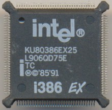 Intel KU80386EX25 'TC' 'White print'