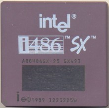 Intel A80486SX-25 SX693 'Remarked SX-20'