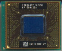 Intel Pentium III Mobile 500/256 SL3DW