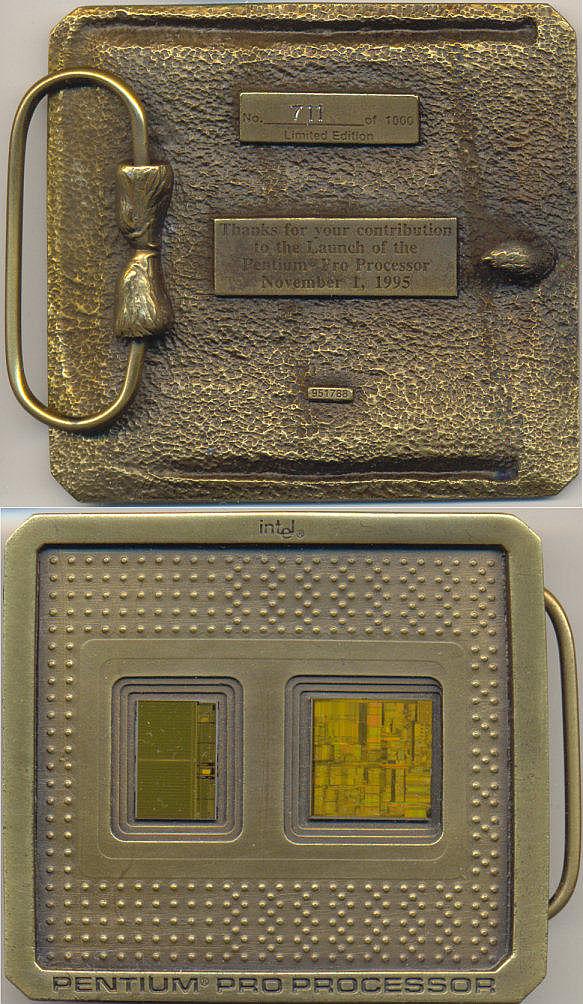 Intel beltbuckle Pentium Pro 'Limited'