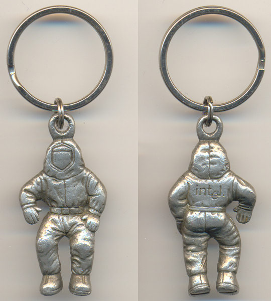 Intel keychain bunnyman metal
