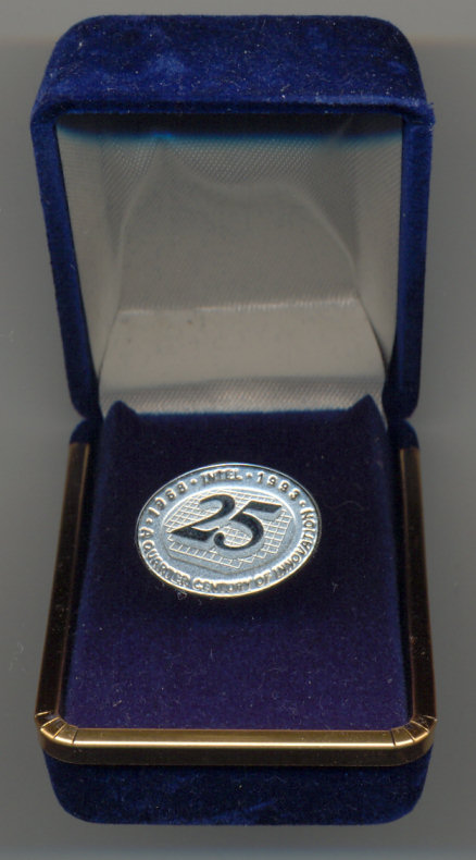 Intel Pin 25 years 1968 - 1993