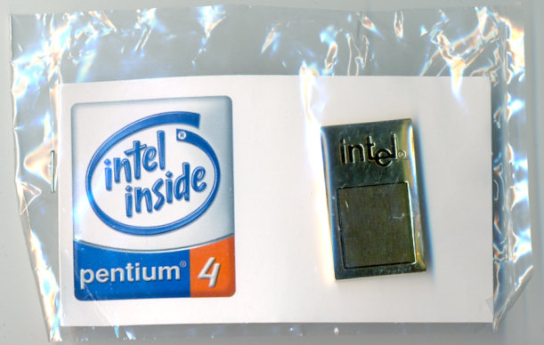 Pin Intel Pentium 4 with die