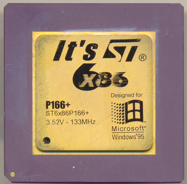 ST ST6X86P166+ 'Its ST' logo