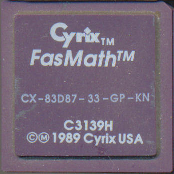 Cyrix CX-83D87-33-GP-KN