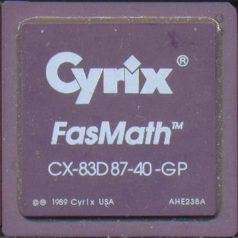Cyrix CX-83D87-40-GP