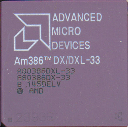 A80386DXL-33 / A80386DX-33 \"Black print\"