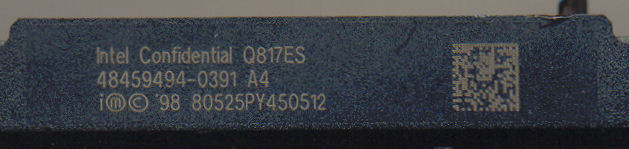 Intel PIII 80525PY450512 Q817ES