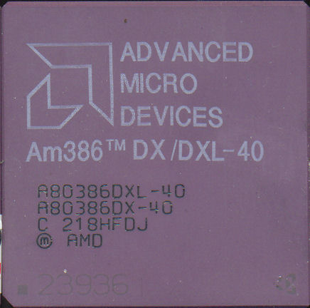 A80386DXL-40 / A80386DX-40 \"Black print\"