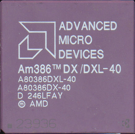 A80386DXL-40 / A80386DX-40 \"White print\"