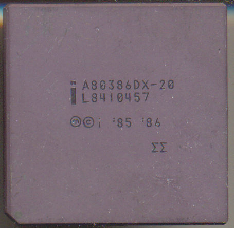 Intel A80386DX-20