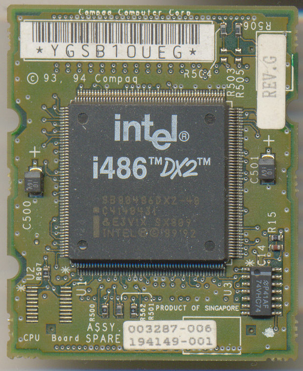 Intel SB80486DX2-40 SX809