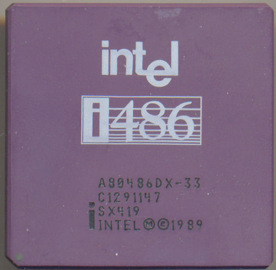 Intel A80486DX-33 SX419 'Old logo'
