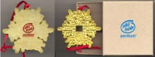 Intel christmas tree ornament with chip (Red print)