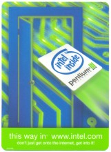 Intel mousepad "This way in" diff print Intel mousepad "This way in" diff print