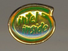 Intel Pin Intel inside green Intel Pin Intel inside green