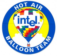 Intel sticker "Intel hot air balloon team" Intel sticker "Intel hot air balloon team"